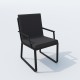 IdealPatio - Обеденная группа Ideal Patio Tella Alba 180 Цвет: карбон, чёрный IdealPatio - Обеденная группа Ideal Patio Tella Alba 180 Цвет: карбон, чёрный