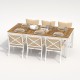 IdealPatio - Обеденная группа Ideal Patio Tella Festa Plus 200 Цвет: белый, бежевый IdealPatio - Обеденная группа Ideal Patio Tella Festa Plus 200 Цвет: белый, бежевый
