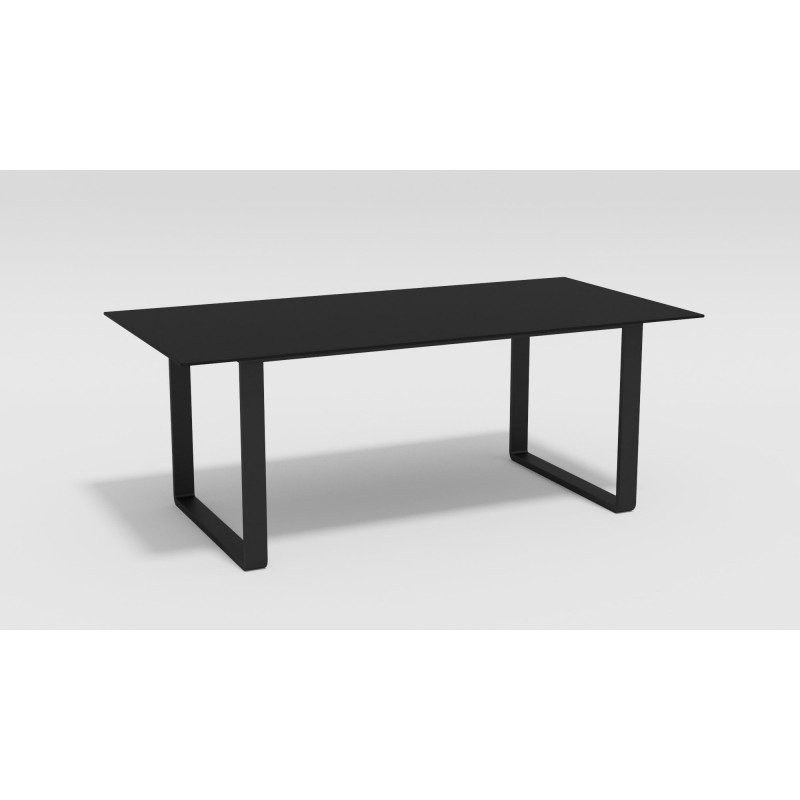 Gardenini - Обеденная зона Gardenini Voglie Carbon 180 Черный со стульями Voglie Armrest