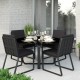 Gardenini - Обеденная зона Gardenini Primavera Carbon Черный с стульями Voglie Gardenini - Обеденная зона Gardenini Primavera Carbon Черный с стульями Voglie