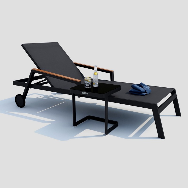 IdealPatio - Шезлонг Ideal Patio Sponda Цвет: карбон, серый IdealPatio - Шезлонг Ideal Patio Sponda Цвет: карбон, серый