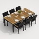 IdealPatio - Обеденная группа Ideal Patio Tella Bonta 220 Цвет: карбон, чёрный IdealPatio - Обеденная группа Ideal Patio Tella Bonta 220 Цвет: карбон, чёрный