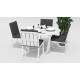 Gardenini - Обеденная зона Gardenini Primavera White Антрацит с стульями Voglie