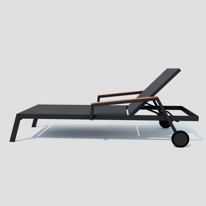 IdealPatio - Шезлонг Ideal Patio Sponda Цвет: карбон, серый IdealPatio - Шезлонг Ideal Patio Sponda Цвет: карбон, серый