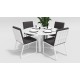 Gardenini - Обеденная зона Gardenini Primavera White Антрацит с стульями Voglie