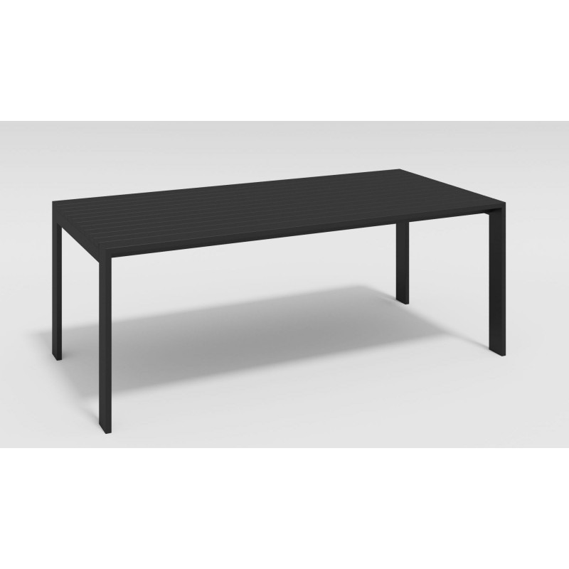 Gardenini - Обеденная зона Gardenini Malia Carbon 200 Черный со стульями Voglie Armrest
