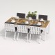 IdealPatio - Обеденная группа Ideal Patio Tella Gira 220 Цвет: белый, антрацит IdealPatio - Обеденная группа Ideal Patio Tella Gira 220 Цвет: белый, антрацит