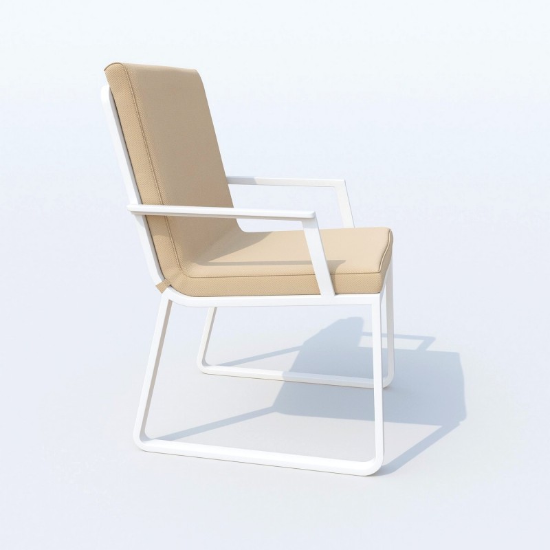 IdealPatio - Стул Ideal Patio Alba Цвет: белый, бежевый IdealPatio - Стул Ideal Patio Alba Цвет: белый, бежевый