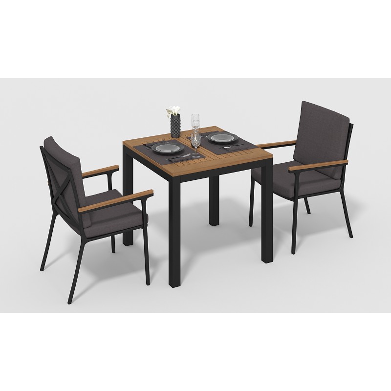 Gardenini - Обеденная зона Gardenini Bella Calma S 80 Цвет: Карбон, антрацит
