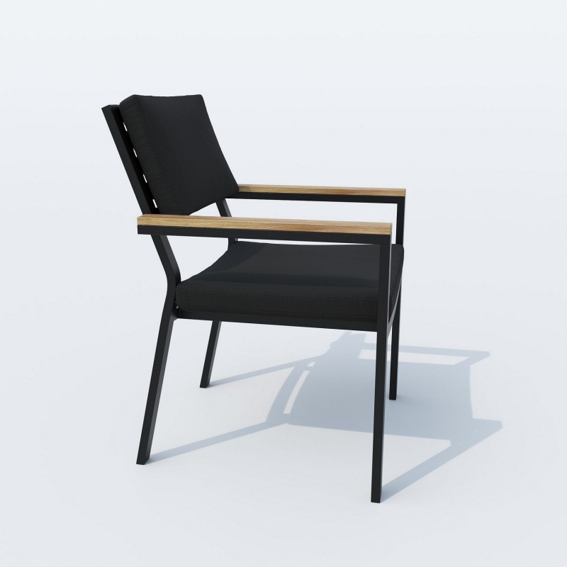 IdealPatio - Обеденная группа Ideal Patio Tella Bonta 220 Цвет: карбон, чёрный IdealPatio - Обеденная группа Ideal Patio Tella Bonta 220 Цвет: карбон, чёрный