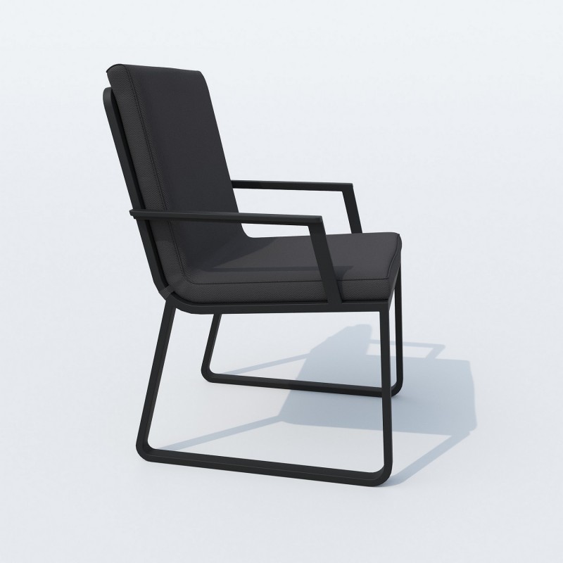 IdealPatio - Обеденная группа Ideal Patio Tella Alba 180 Цвет: карбон, чёрный IdealPatio - Обеденная группа Ideal Patio Tella Alba 180 Цвет: карбон, чёрный