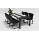 Gardenini - Обеденная зона Gardenini Malia Carbon 220 Черный со стульями Voglie Gardenini - Обеденная зона Gardenini Malia Carbon 220 Черный со стульями Voglie