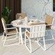 Gardenini - Обеденная зона Gardenini Primavera White Бежевый с стульями Voglie Armrest
