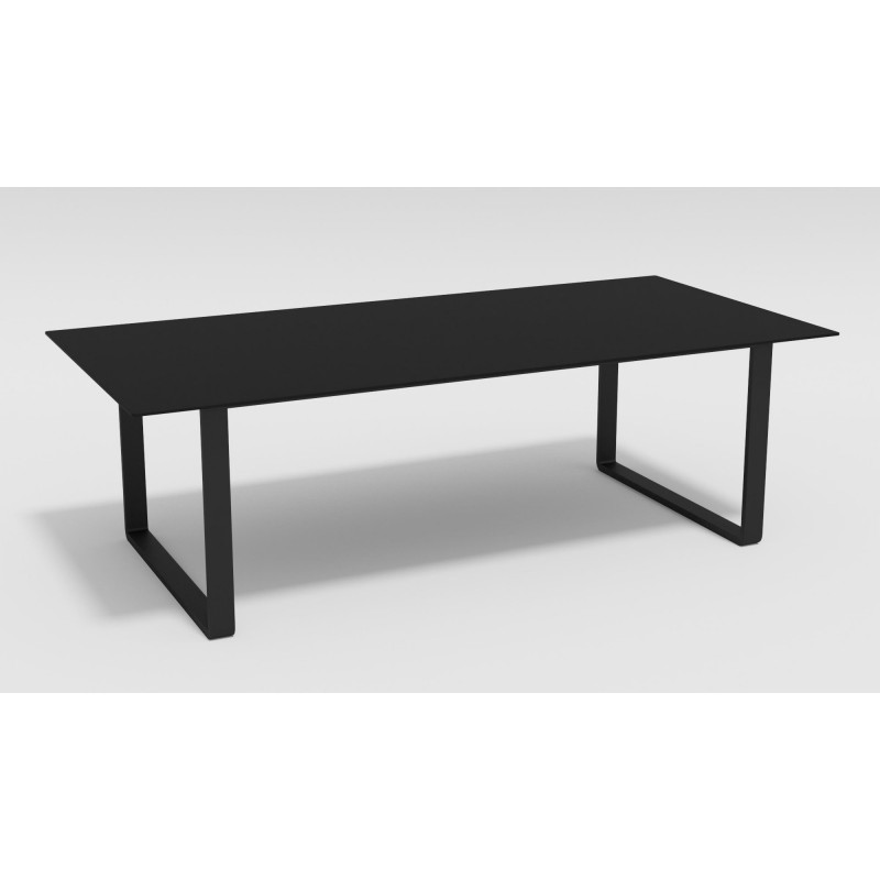 Gardenini - Обеденная зона Gardenini Voglie Carbon 220 Черный со стульями Voglie Armrest
