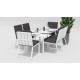 Gardenini - Обеденная зона Gardenini Voglie White 180 Антрацит со стульями Voglie