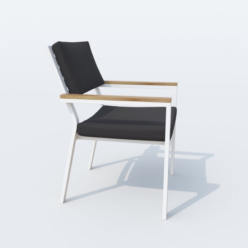 IdealPatio - Обеденная группа Ideal Patio Tella Bonta 220 Цвет: белый, антрацит IdealPatio - Обеденная группа Ideal Patio Tella Bonta 220 Цвет: белый, антрацит