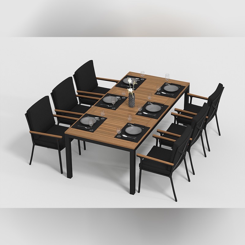 Gardenini - Обеденная зона Gardenini Bella Calma S 220 Цвет: Карбон, чёрный