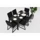 Gardenini - Обеденная зона Gardenini Malia Carbon 180 Черный со стульями Voglie Gardenini - Обеденная зона Gardenini Malia Carbon 180 Черный со стульями Voglie