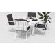 Gardenini - Обеденная зона Gardenini Primavera White Антрацит с стульями Voglie Armrest