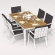 IdealPatio - Обеденная группа Ideal Patio Tella Alba 180 Цвет: белый, антрацит IdealPatio - Обеденная группа Ideal Patio Tella Alba 180 Цвет: белый, антрацит