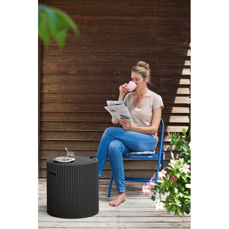 Keter - Столик-холодильник Keter Cool stool коричневый Keter - Столик-холодильник Keter Cool stool коричневый