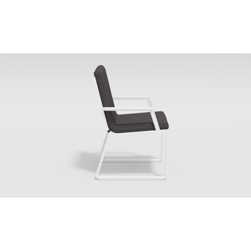 Gardenini - Обеденная зона Gardenini Primavera White Антрацит с стульями Voglie Armrest