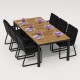 IdealPatio - Обеденная группа Ideal Patio Tella Alba 220 Цвет: карбон, чёрный IdealPatio - Обеденная группа Ideal Patio Tella Alba 220 Цвет: карбон, чёрный