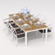 IdealPatio - Обеденная группа Ideal Patio Tella Alba 220 Цвет: белый, антрацит