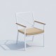 IdealPatio - Стул Ideal Patio Festa Цвет: белый, бежевый IdealPatio - Стул Ideal Patio Festa Цвет: белый, бежевый