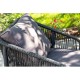 4SIS - Кресло 4SIS Канны из роупа Цвет: темно-серый RAL7024, Savana grafit 4SIS - Кресло 4SIS Канны из роупа Цвет: темно-серый RAL7024, Savana grafit