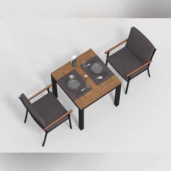 Обеденная зона Gardenini Bella Calma S 80 Цвет: Карбон, антрацит