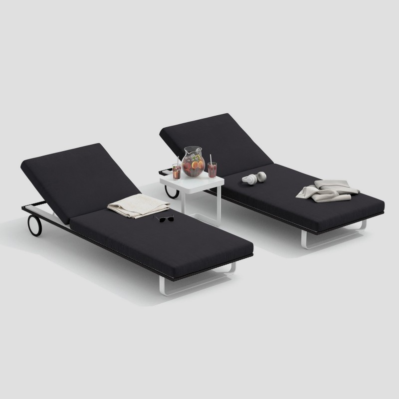 IdealPatio - Шезлонг Ideal Patio Costa Цвет: белый, антрацит IdealPatio - Шезлонг Ideal Patio Costa Цвет: белый, антрацит