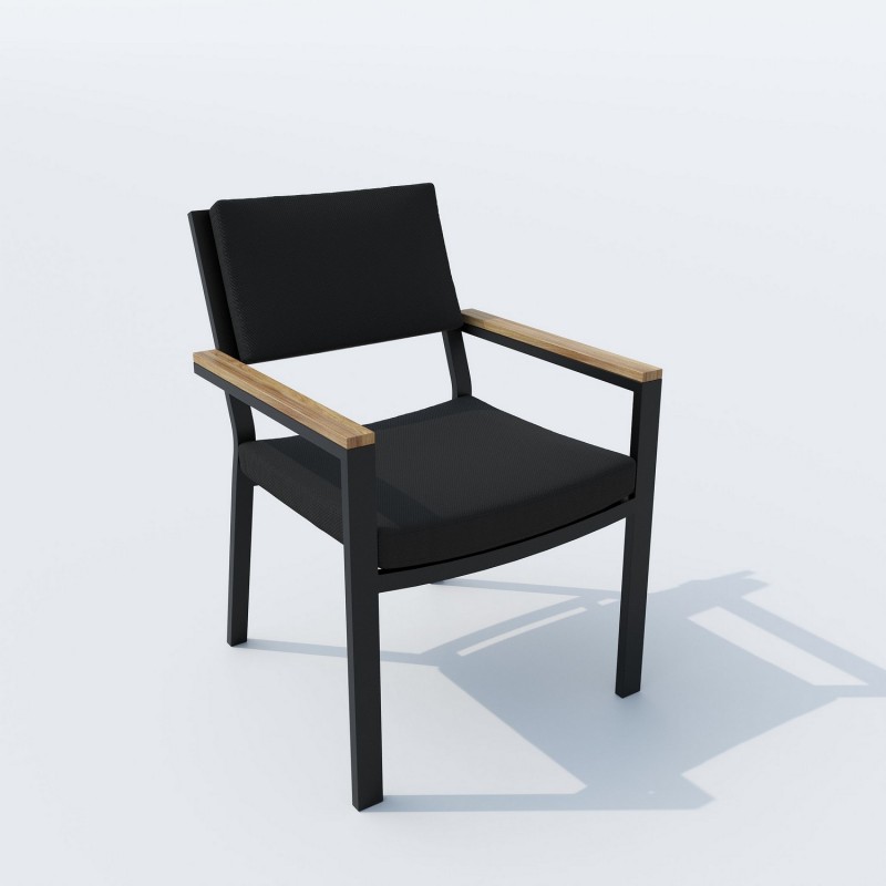 IdealPatio - Обеденная группа Ideal Patio Tella Bonta 220 Цвет: карбон, чёрный IdealPatio - Обеденная группа Ideal Patio Tella Bonta 220 Цвет: карбон, чёрный