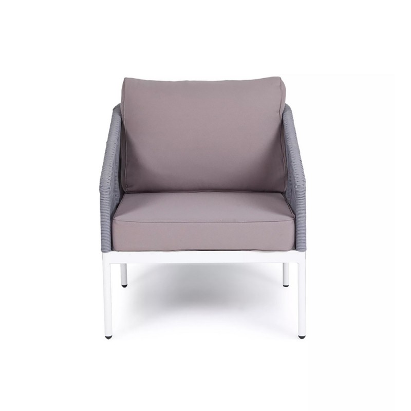 4SIS - Кресло 4SIS Канны из роупа Цвет: светло-серый 4SIS - Кресло 4SIS Канны из роупа Цвет: светло-серый