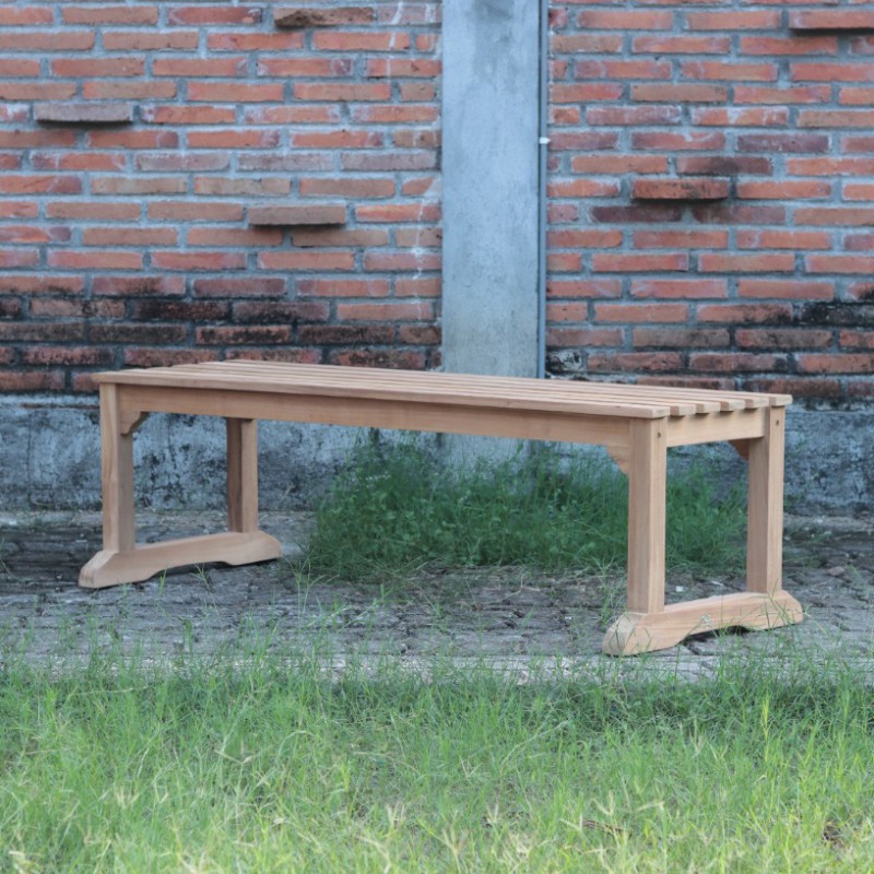 Lite - Скамейка из тика без спинки Lite Savona