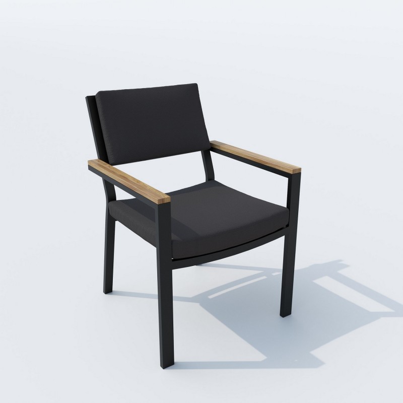 IdealPatio - Обеденная группа Ideal Patio Tella Bonta 220 Цвет: карбон, антрацит IdealPatio - Обеденная группа Ideal Patio Tella Bonta 220 Цвет: карбон, антрацит