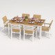 IdealPatio - Обеденная группа Ideal Patio Tella Bonta 180 Цвет: белый, бежевый IdealPatio - Обеденная группа Ideal Patio Tella Bonta 180 Цвет: белый, бежевый