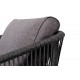 4SIS - Кресло 4SIS Канны из роупа Цвет: темно-серый, Savana grafit 4SIS - Кресло 4SIS Канны из роупа Цвет: темно-серый, Savana grafit