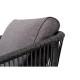 4SIS - Кресло 4SIS Канны из роупа Цвет: темно-серый RAL7024, Savana grafit 4SIS - Кресло 4SIS Канны из роупа Цвет: темно-серый RAL7024, Savana grafit
