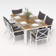 IdealPatio - Обеденная группа Ideal Patio Tella Festa Plus 180 Цвет: белый, антрацит IdealPatio - Обеденная группа Ideal Patio Tella Festa Plus 180 Цвет: белый, антрацит