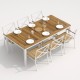 IdealPatio - Обеденная группа Ideal Patio Tella Festa 200 Цвет: белый, бежевый IdealPatio - Обеденная группа Ideal Patio Tella Festa 200 Цвет: белый, бежевый