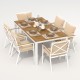 IdealPatio - Обеденная группа Ideal Patio Tella Festa Plus 180 Цвет: белый, бежевый IdealPatio - Обеденная группа Ideal Patio Tella Festa Plus 180 Цвет: белый, бежевый