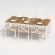 IdealPatio - Обеденная группа Ideal Patio Tella Alba 220 Цвет: белый, бежевый IdealPatio - Обеденная группа Ideal Patio Tella Alba 220 Цвет: белый, бежевый