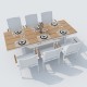 IdealPatio - Обеденная группа Ideal Patio Mirra Sola 220 Цвет: белый IdealPatio - Обеденная группа Ideal Patio Mirra Sola 220 Цвет: белый