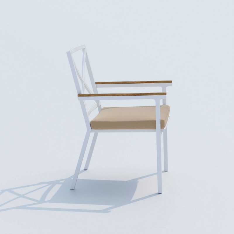 IdealPatio - Обеденная группа Ideal Patio Tella Alba 220 Цвет: белый, бежевый IdealPatio - Обеденная группа Ideal Patio Tella Alba 220 Цвет: белый, бежевый