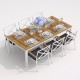 IdealPatio - Обеденная группа Ideal Patio Tella Festa 220 Цвет: белый, антрацит IdealPatio - Обеденная группа Ideal Patio Tella Festa 220 Цвет: белый, антрацит