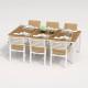 IdealPatio - Обеденная группа Ideal Patio Tella Bonta 220 Цвет: белый, бежевый IdealPatio - Обеденная группа Ideal Patio Tella Bonta 220 Цвет: белый, бежевый