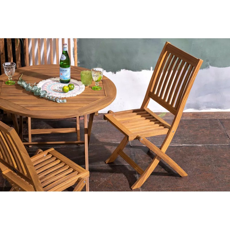 Joygarden - Стол из акации Joygarden Oxford складной 90 см Joygarden - Стол из акации Joygarden Oxford складной 90 см