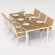 IdealPatio - Обеденная группа Ideal Patio Tella Alba 200 Цвет: белый, бежевый IdealPatio - Обеденная группа Ideal Patio Tella Alba 200 Цвет: белый, бежевый