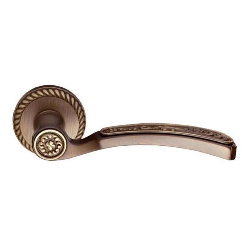 Mandelli - Ручка дверная на круглой розетке MANDELLI 1411 STYLE MBR матовая бронза Mandelli - Ручка дверная на круглой розетке MANDELLI 1411 STYLE MBR матовая бронза